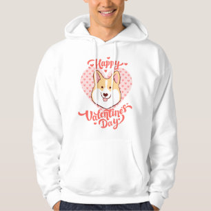 Sudadera Feliz Día de San Valentín lindo perro corgi