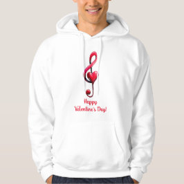 Sudadera Feliz Día de San Valentín Música de Amor