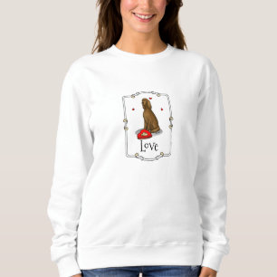 Sudadera Feliz Día de San Valentín sé mi irlandés Setter (r
