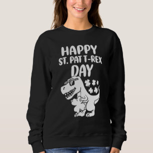 Sudadera Feliz Día de St Pat Trex Dino St Patrick S Day Tod