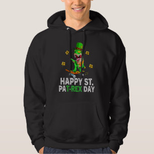 Sudadera Feliz Día de St Pat Trex Dino St Patricks Day Todd