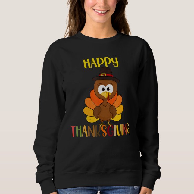 Sudadera Feliz Día de Turquía Día de Acción de Gracias Fami (Anverso)