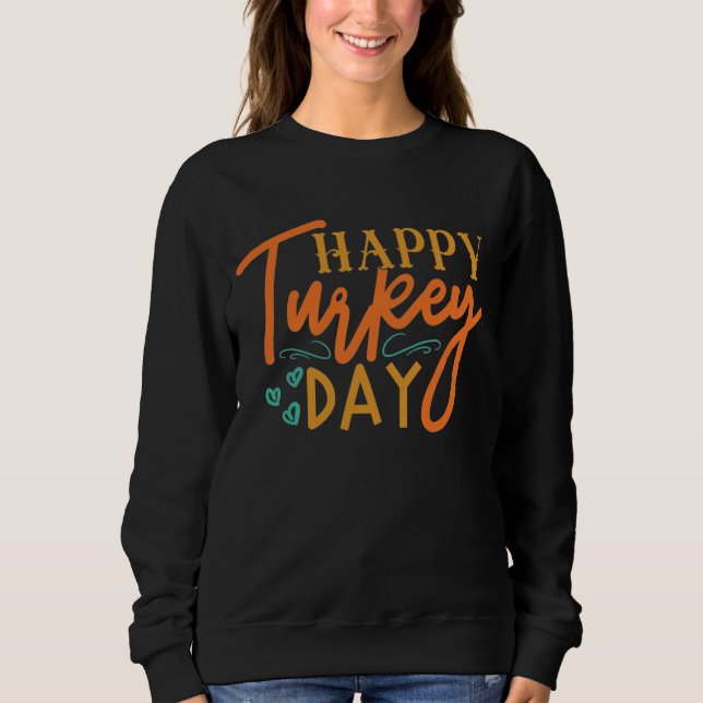 SUDADERA FELIZ DÍA DE TURQUÍA GRACIAS (Anverso)
