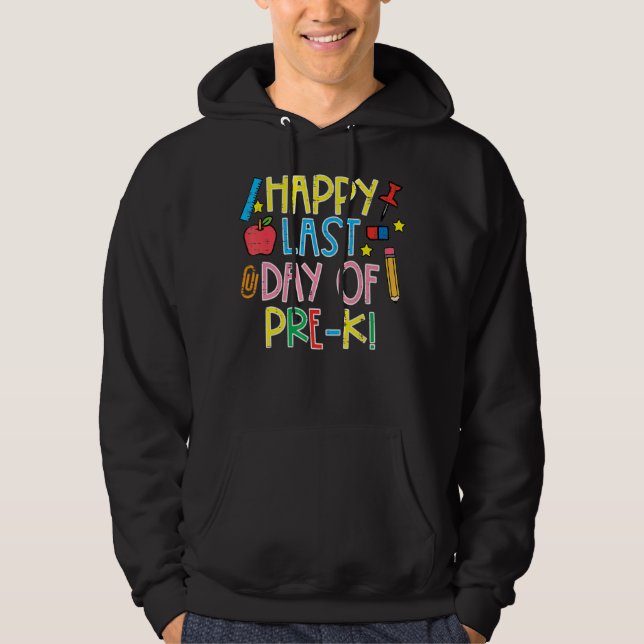 Sudadera Feliz Día Del Colegio De Profesores De Preescolar  (Anverso)
