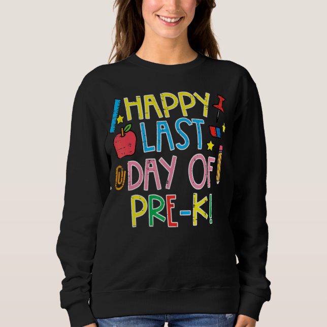 Sudadera Feliz Día Del Colegio De Profesores De Preescolar  (Anverso)