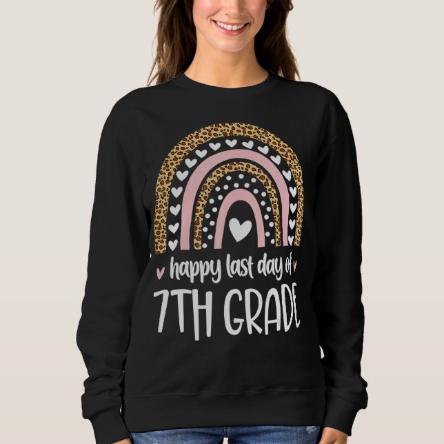 Sudadera Feliz Día Del Colegio Profesora De Séptimo Grado R (Anverso)