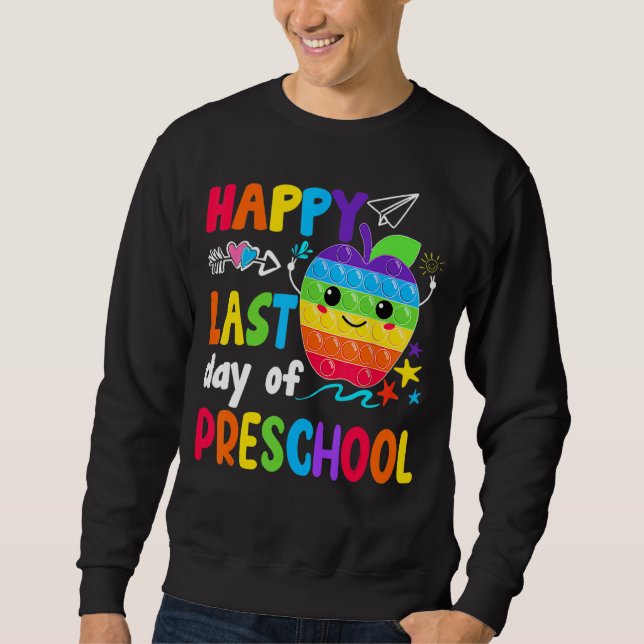 Sudadera Feliz Día Del Estudiante De Preescolar Gradua (Anverso)