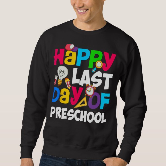 Sudadera Feliz Día Del Estudiante De Preescolar Gradua (Anverso)
