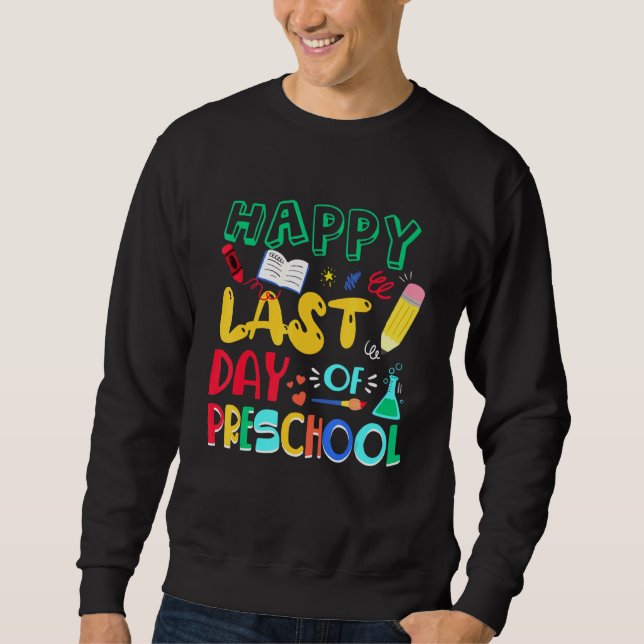 Sudadera Feliz Día Del Estudiante De Preescolar Gradua (Anverso)