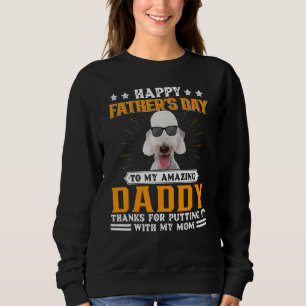 Sudadera Feliz Día del Padre Bedlington Terrier Dog Dad