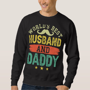 Sudadera Feliz Día del Padre, mejor esposo y papá del mundo