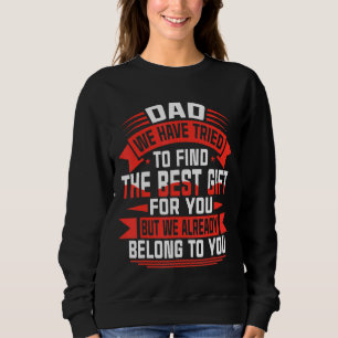 Sudadera Feliz Día del Padre mejor para papá de hijo de hij