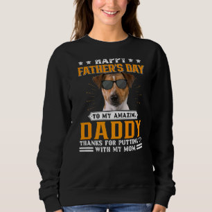 Sudadera Feliz Día del Padre Rat Terrier Perro Papá para lo