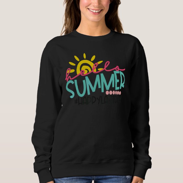 Sudadera Feliz Día Del Profesor De La Escuela, Hola Sum (Anverso)