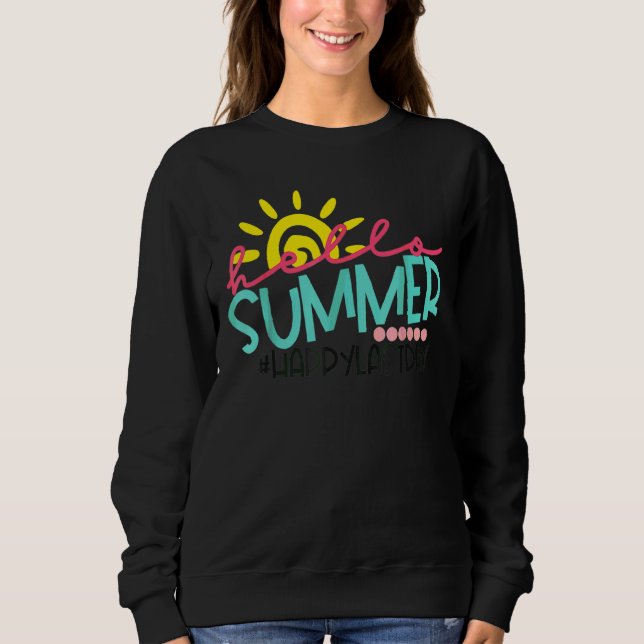Sudadera Feliz Día Del Profesor De La Escuela, Hola Sum (Anverso)