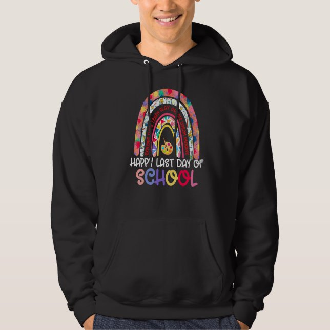 Sudadera Feliz Día Del Profesor Estudiante Rainbow G (Anverso)