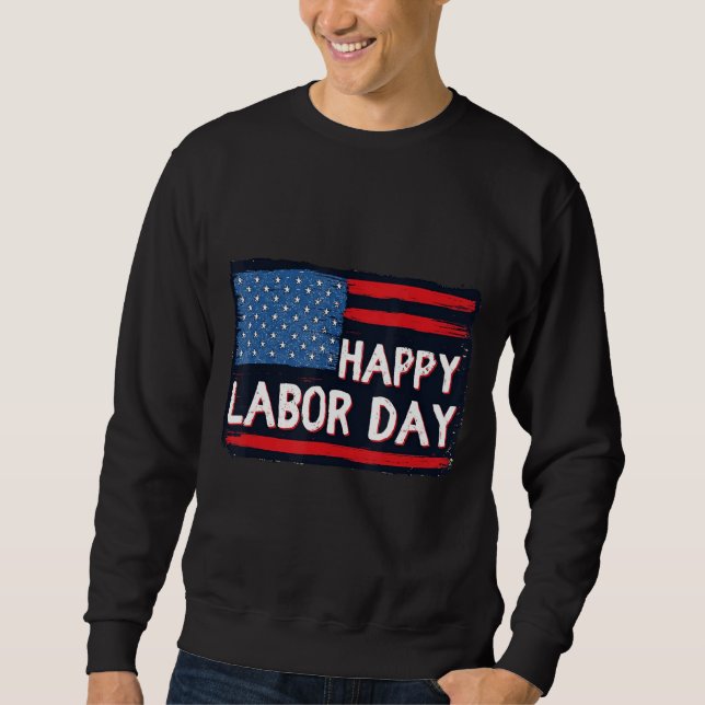 Sudadera Feliz Día del Trabajo (Anverso)