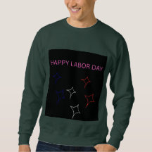 Feliz Día del Trabajo Patriótico Estrellas Sudader