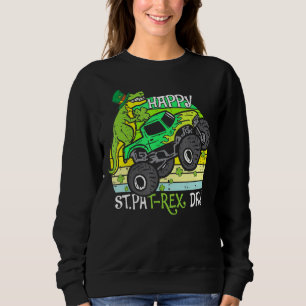 Sudadera Feliz Día del Trébol de St Pat Dino St Patricks Da