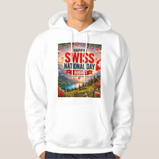 Sudadera Feliz Día Nacional de Suiza