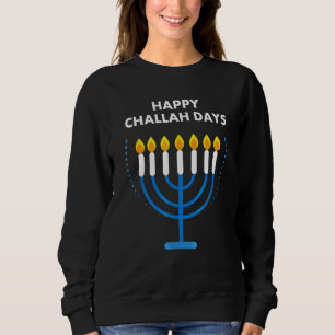 Sudadera Feliz días de Challah Janucá regalos judíos 1