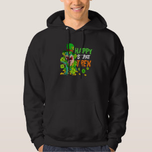 Sudadera Feliz Dinosaurio del Día de San Patricio T Rex