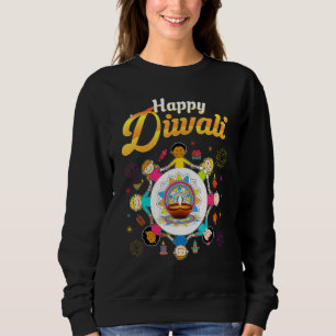 Sudadera Feliz Diwali para los niños Deepavali quiere Festi