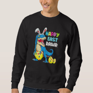 Sudadera Feliz Eastrawr T Rex Dinosaur Bunny Easter Egg Kid