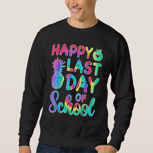 Sudadera Feliz El Día De La Escuela, Tie Dye, Escuela De Ad (Anverso)