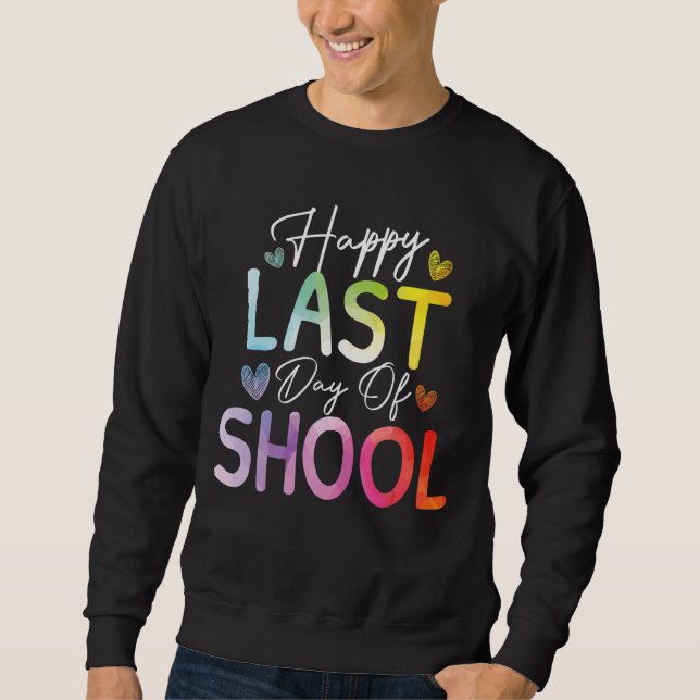 Sudadera Feliz El Último Día Del Colegio, Profesor De Tye. (Anverso)