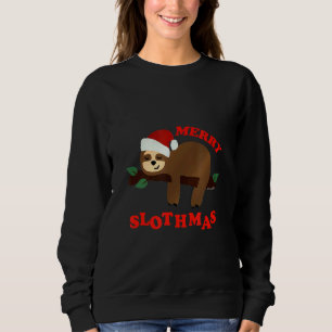 Sudadera Feliz eslogan a Navidades somnolientos Pajamas sue