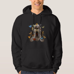 Sudadera Feliz eslogan con mariposas