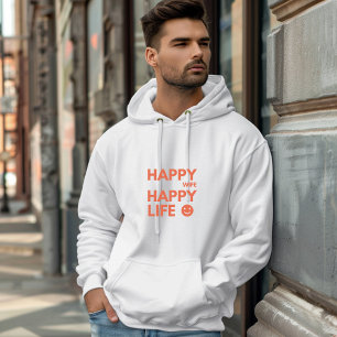 Sudadera Feliz esposa, vida feliz - Cita matrimonial divert