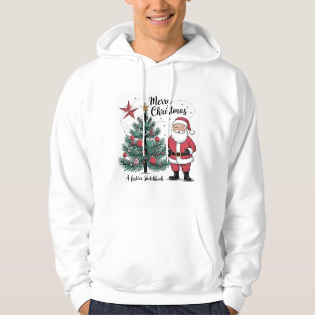 Sudadera Feliz Feliz Navidad Santa Hoodie - Festividad (Anverso)