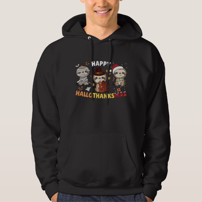 Sudadera Feliz feriado de Navidades de la eslora de Halloth (Anverso)