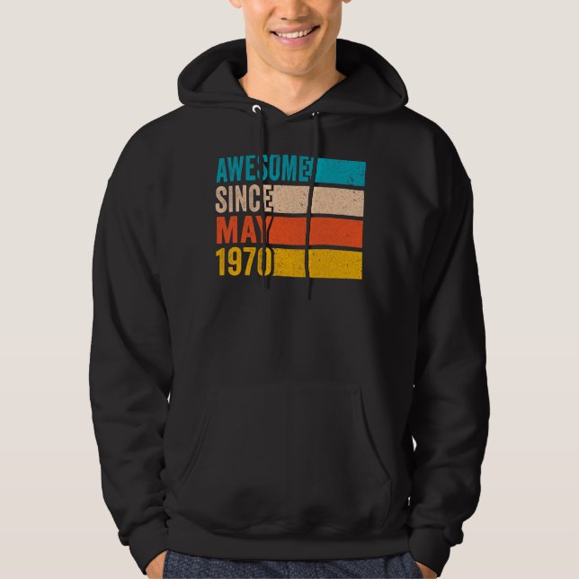 Sudadera Feliz fiesta de cumpleaños número 52 años, increíb (Anverso)