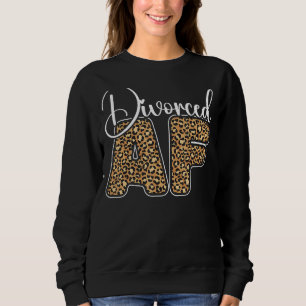 Sudadera Feliz Fiesta del divorcio Leopard Cheetah Divorcia