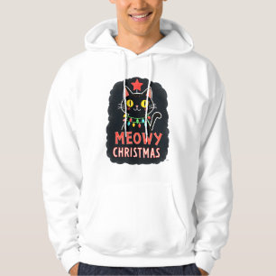 Sudadera Feliz Gatmas Gato Navidad Hermoso Gatito Gatos San