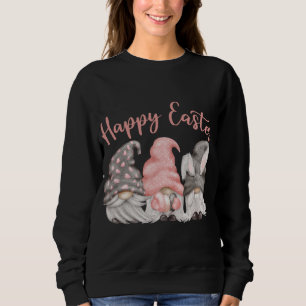 Sudadera Feliz Gnomies de Pascua Conejo Ears Easter Gnome F