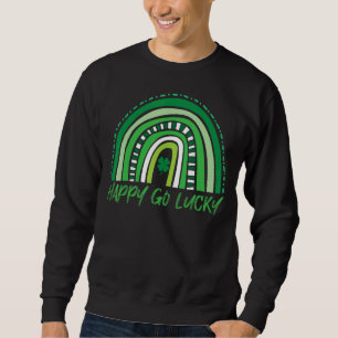 Sudadera Feliz Go Lucky Bohemian Rainbow St Patrick's Day