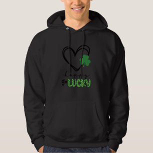 Sudadera Feliz Go Lucky Heart St Patricks Day Lucky C Shamr
