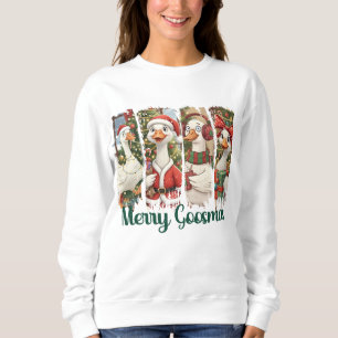 Sudadera Feliz Goosmas Pinceladas de Pato de Navidad