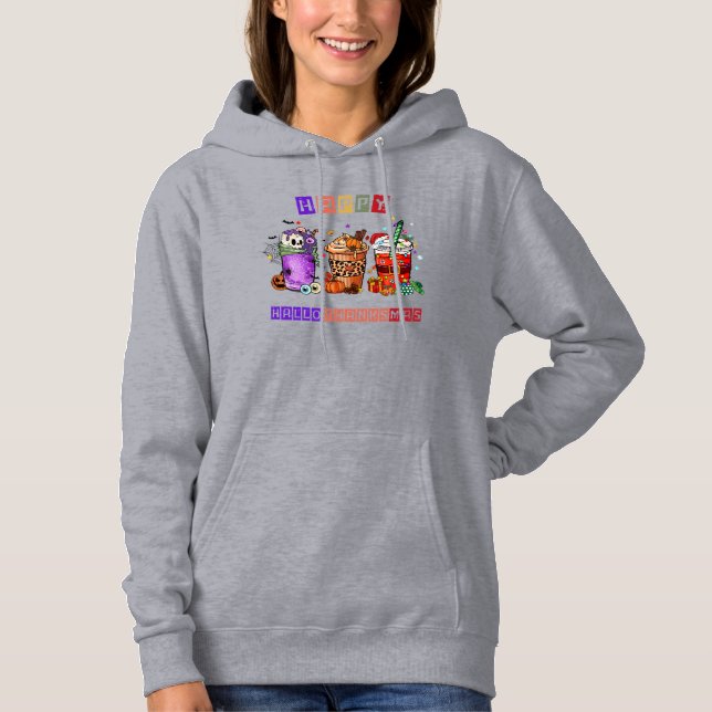 Sudadera Feliz Hallo Gracias Mas Basic Hoodie (Anverso)