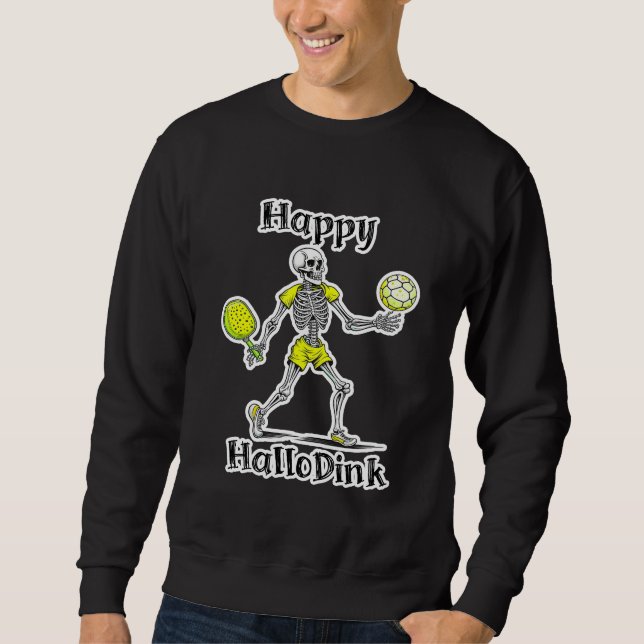 Sudadera Feliz Hallodink | Halloween y Pickleball Pun (Anverso)