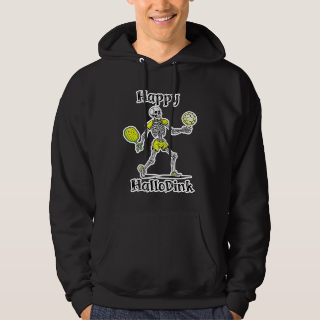 Sudadera Feliz Hallodink | Halloween y Pickleball Pun (Anverso)