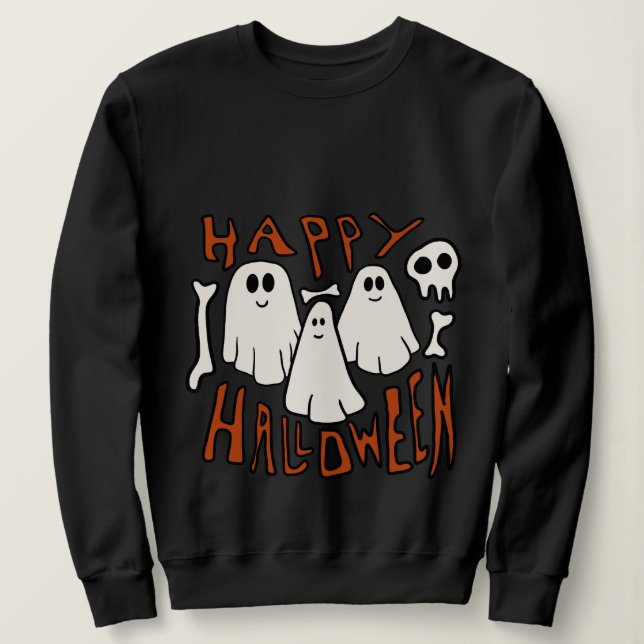 Sudadera Feliz Halloween (Anverso del diseño)