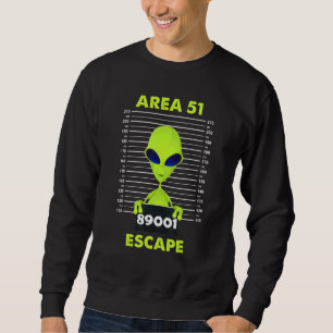 Sudadera Feliz Halloween Alien Escapee Area 51 Cute Vintage