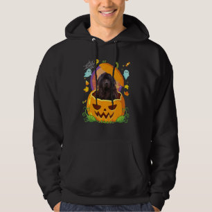 Sudadera Feliz Halloween Calabaza Perro Terranova Bruja Cor