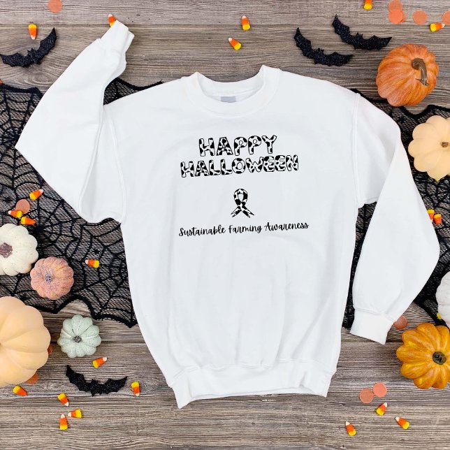 Sudadera Feliz Halloween Conciencia sobre agricultura suste (Subido por el creador)