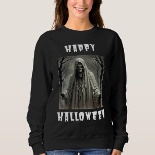Sudadera Feliz Halloween Creepe Skeleton Man Sweatshirt